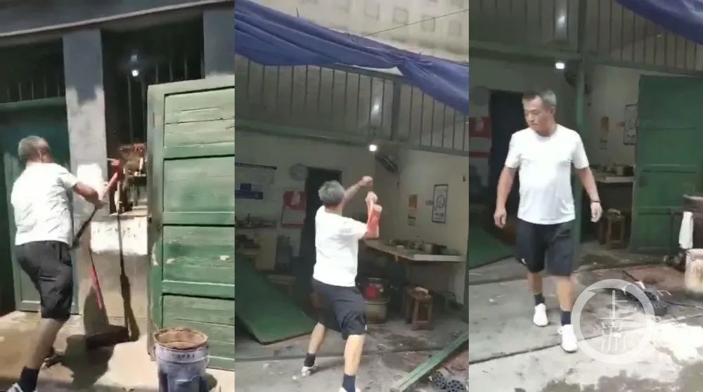 郴州桂阳前政协常委不满房产分配当众打砸早餐店 公安介入