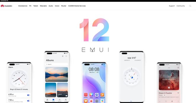 华为EMUI 12海外机型适配名单：将包含OpenHarmony