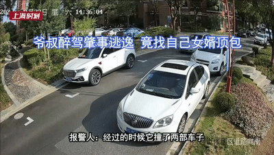 上海一男子醉驾肇事逃逸找女婿顶包 女婿当场“反水”