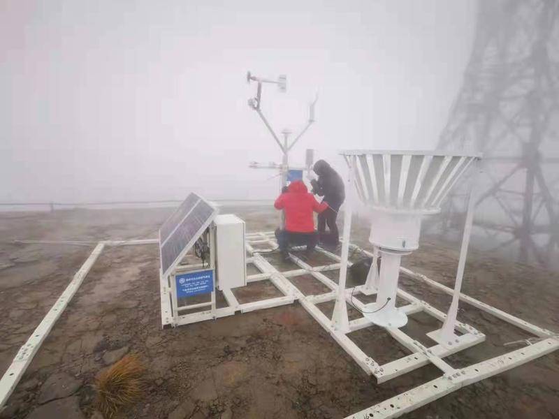 秦岭西安段首个高山气象站落地光头山 开展8项气象要素自动观测