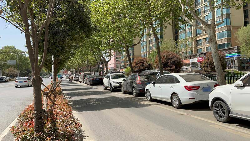 咸宁东路东段违停严重 每次进出小区要堵十多分钟