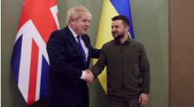 英国首相突访基辅 承诺向乌克兰提供装甲车及反舰导弹系统
