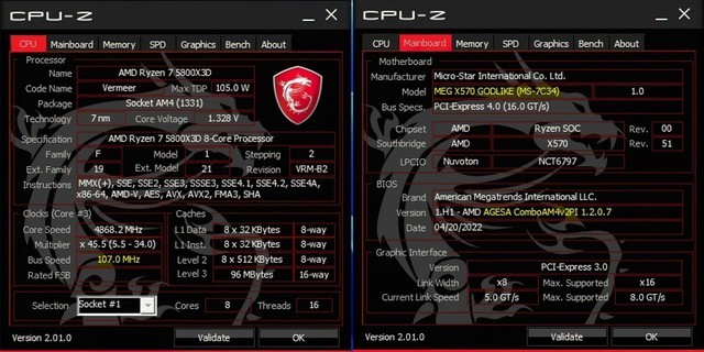 AMD 5800X3D超频被破解 频率冲上4.9GHz 