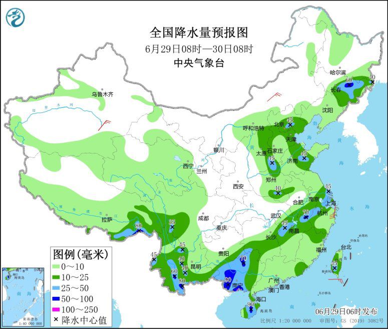 华北黄淮降水频繁 西北多地高温天天见