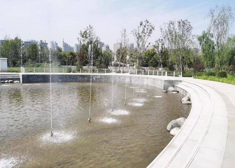 中水再利用！西安这座特色尾水公园国庆前开放