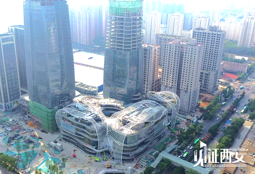 【见证vlog】西安城南再添地标级商业综合体——南飞鸿广场二期预计明年上半年开业