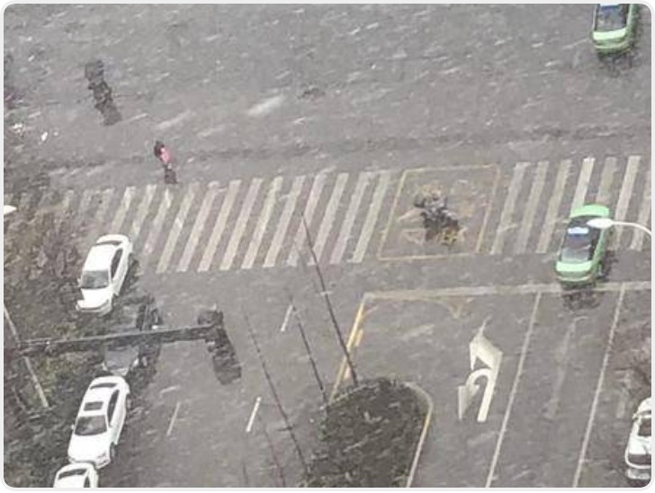 你那里下雪了吗？西安市民晒出飘雪照片