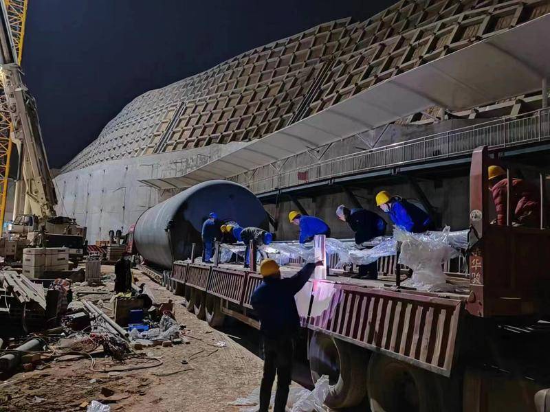 航天科技集团六院165所铜川试验区，亚洲最大推力试车台关键设备全部进场