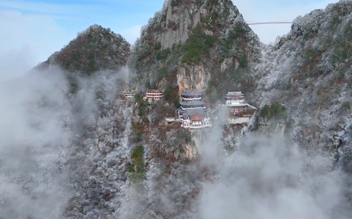 华商头条|天地浑然！春雪后南宫山美成现实版仙侠世界