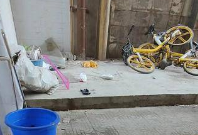 新城区通济南坊垃圾堆积散发异味 影响居住环境