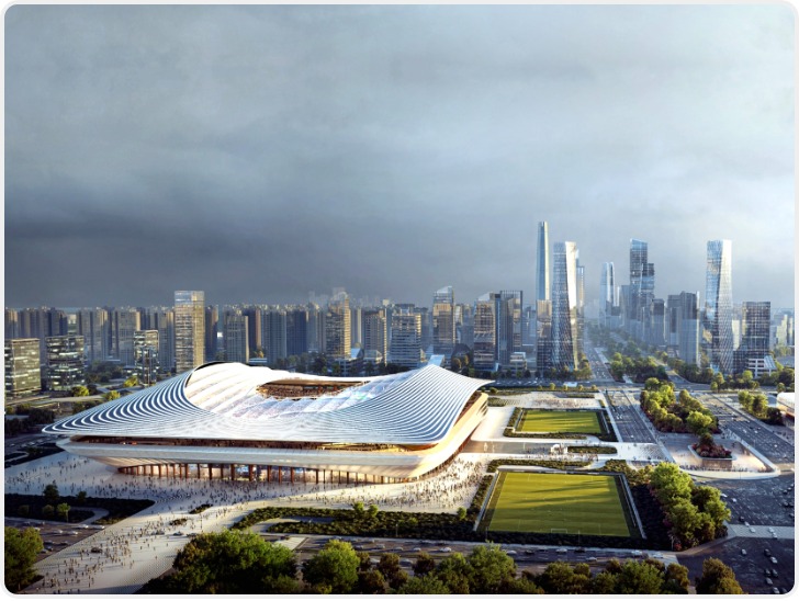 西北地区最大的足球场 西安国际足球中心场馆建设进入收尾阶段
