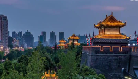 炫！新千里江山图闪耀西安之夜