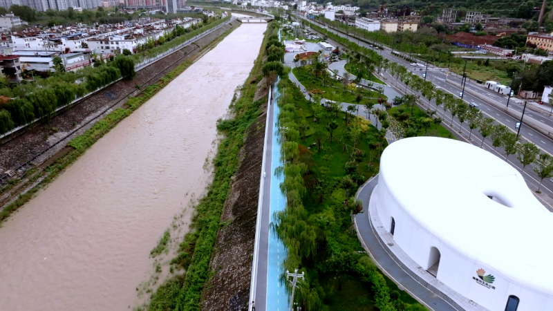 商洛南秦河生态公园：探索治理新模式 打造城市生态盆景